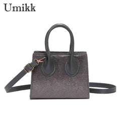 Women Crossbody Bag Casual Zipper Small Handbags Solid Flocking PU Leather