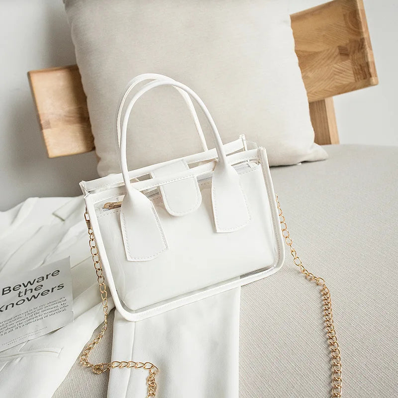 Women Crossbody Bag Handbags Bags for Women Female Square Transparent Purses