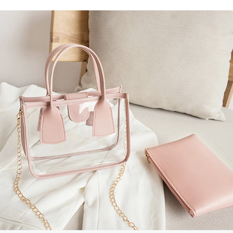 Women Crossbody Bag Handbags Bags for Women Female Square Transparent Purses