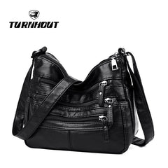 Women Crossbody Bag Soft Faux Leather Lightweight Shoulder Bag