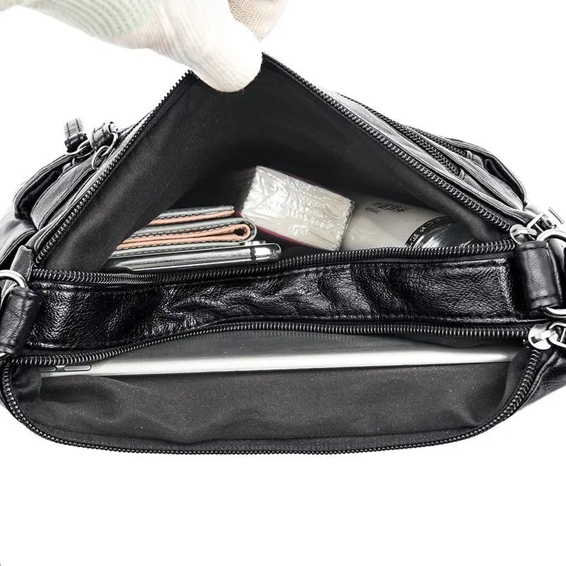 Women Crossbody Bag Soft Faux Leather Lightweight Shoulder Bag