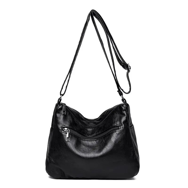 Women Crossbody Bag Soft Faux Leather Lightweight Shoulder Bag