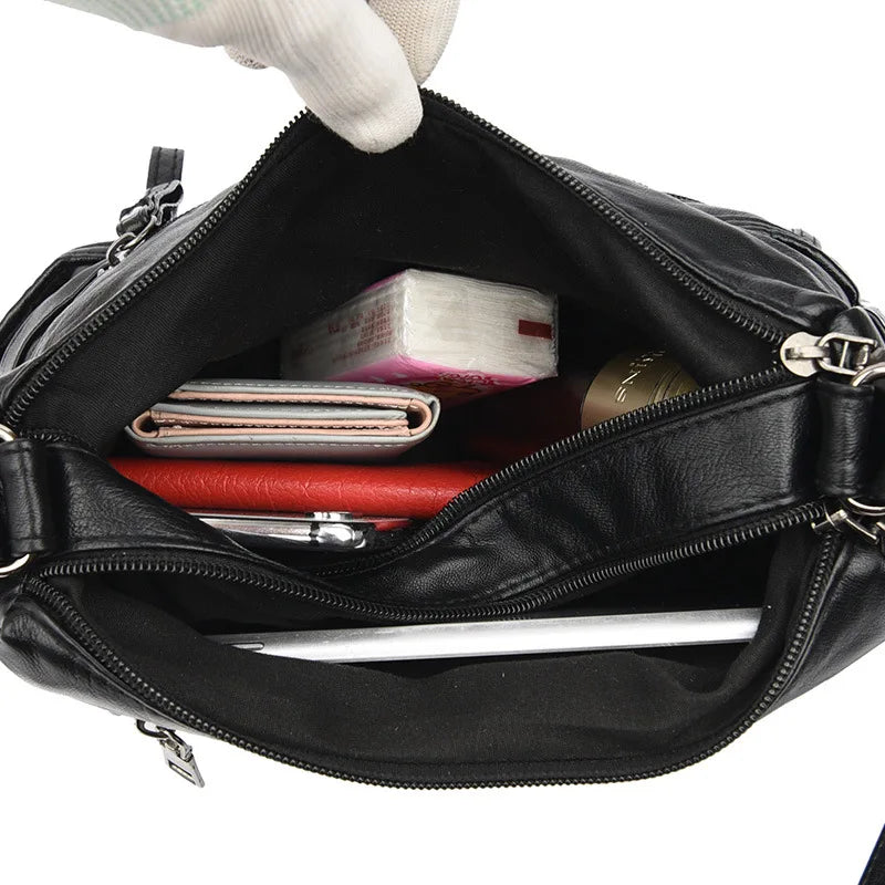Women Crossbody Bags Single Shoulder Handbags Large Capacity Middle Bags