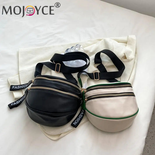 Large Capacity Leather Saddle Handbag for Women Girls