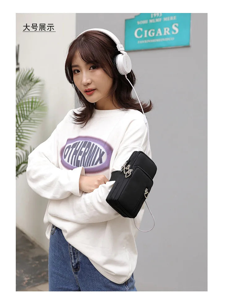 Mini Waterproof Oxford Cloth Crossbody Bag For Women Girls