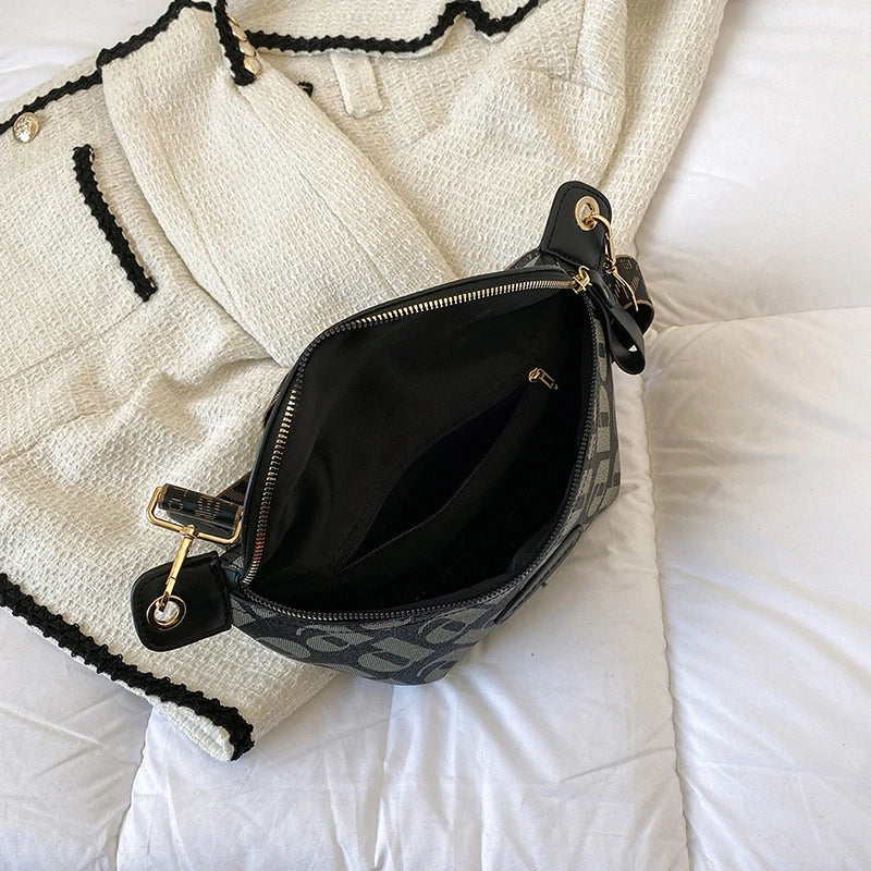 Women Crossbody Saddle Bag Chest Handbag Fanny Pack Casual Phone Purse