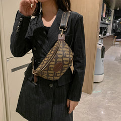 Women Crossbody Saddle Bag Chest Handbag Fanny Pack Casual Phone Purse