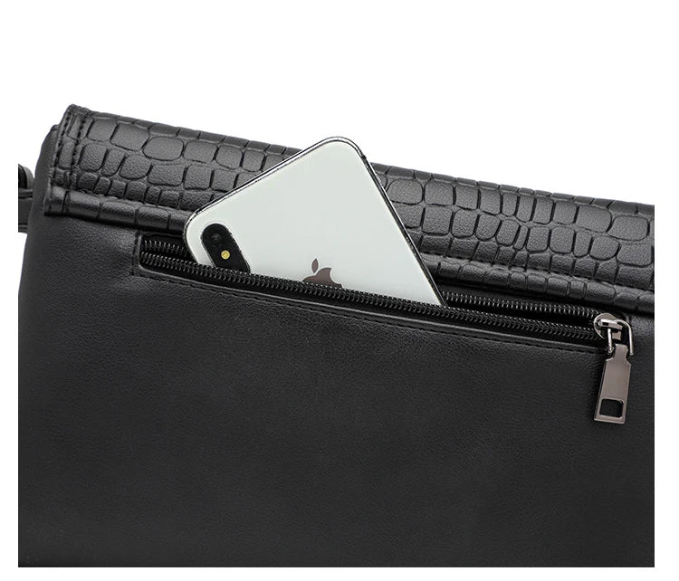 Women Crossbody Shoulder Bag 2 Layer Flap Messenger Bags