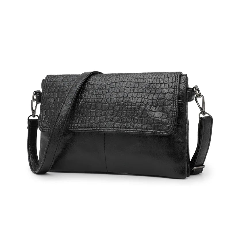 Women Crossbody Shoulder Bag 2 Layer Flap Messenger Bags