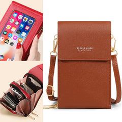 Women Crossbody Shoulder Bags Wallets Touch Screen Phone Purse