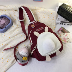 Plush Cartoon Cross Body Bag for Girls