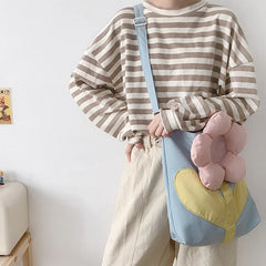 Floral Shoulder Bag Women Large Crossbody Tote Shopping Bag Girls