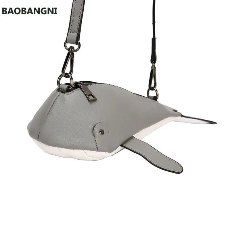 Women Whale Shape Handbag Shoulder Crossbody Bag Satchel Purse