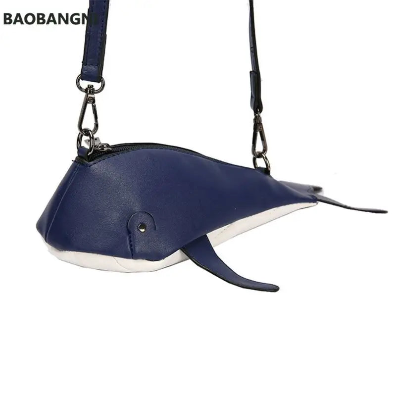 Women Whale Shape Handbag Shoulder Crossbody Bag Satchel Purse