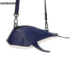 Women Whale Shape Handbag Shoulder Crossbody Bag Satchel Purse