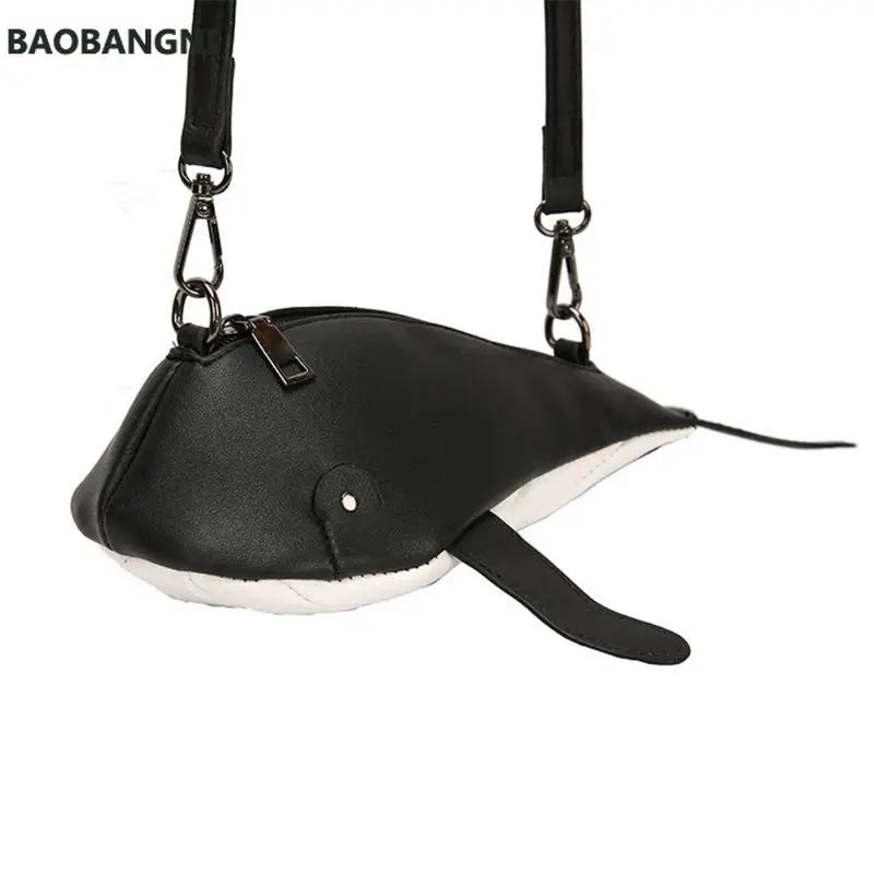 Women Whale Shape Handbag Shoulder Crossbody Bag Satchel Purse
