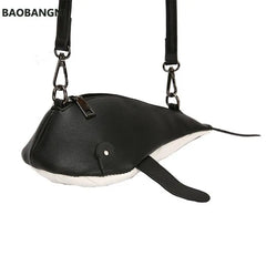 Women Whale Shape Handbag Shoulder Crossbody Bag Satchel Purse