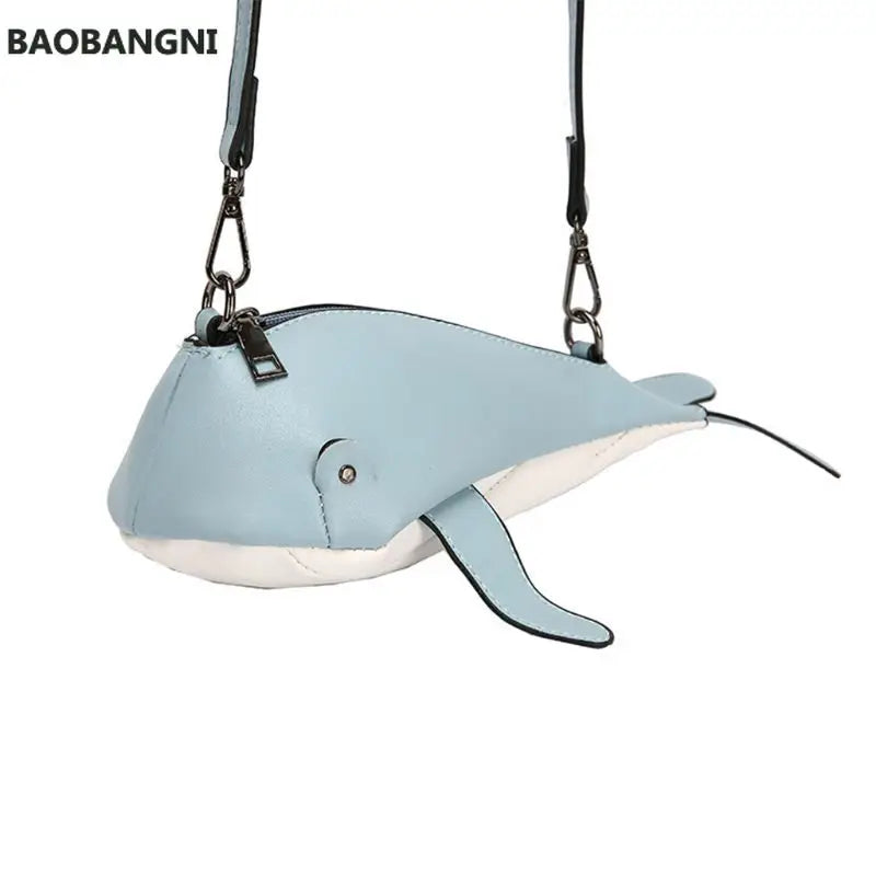 Women Whale Shape Handbag Shoulder Crossbody Bag Satchel Purse