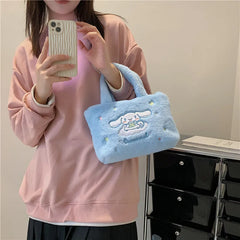 Cartoon Animal Plush Shoulder Bag Girls Small Handbag
