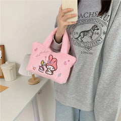 Cartoon Animal Plush Shoulder Bag Girls Small Handbag
