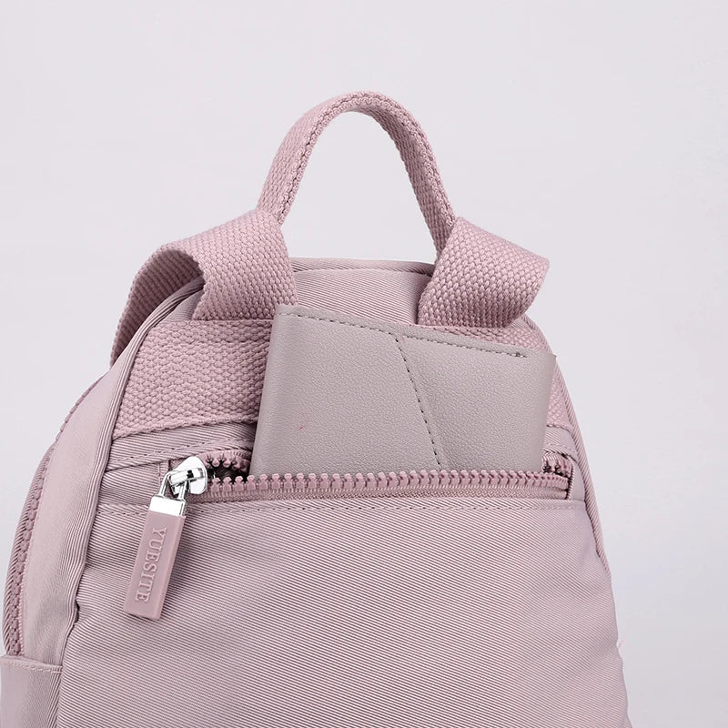 Women Daypack Mini Small Backpack Girls Solid Nylon Back Pack