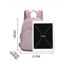 Women Daypack Mini Small Backpack Girls Solid Nylon Back Pack