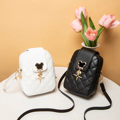 Lingge Embroidery Cross-Body Shoulder Bag for Women