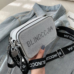 Women Diamond Hobo-bag Clutch Shoulder Bags Handbag PU Leather Messenger Bag