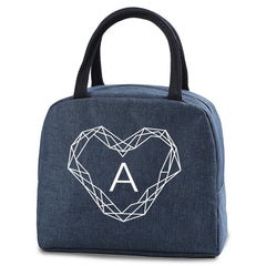 Women Lunch Bag Insulated Cooler Kids Food Storage Handbag Diamond Print