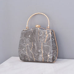 Marble Grain Dinner Bag Women Party Wallet Evening Bag