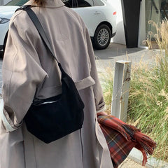 Suede Large Capacity Women Bags One Shoulder Bag Female Leather Bag
