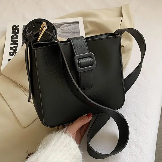 Women Shoulder Bags Solid Square Office Ladies All Match Ins Vintage Young Style