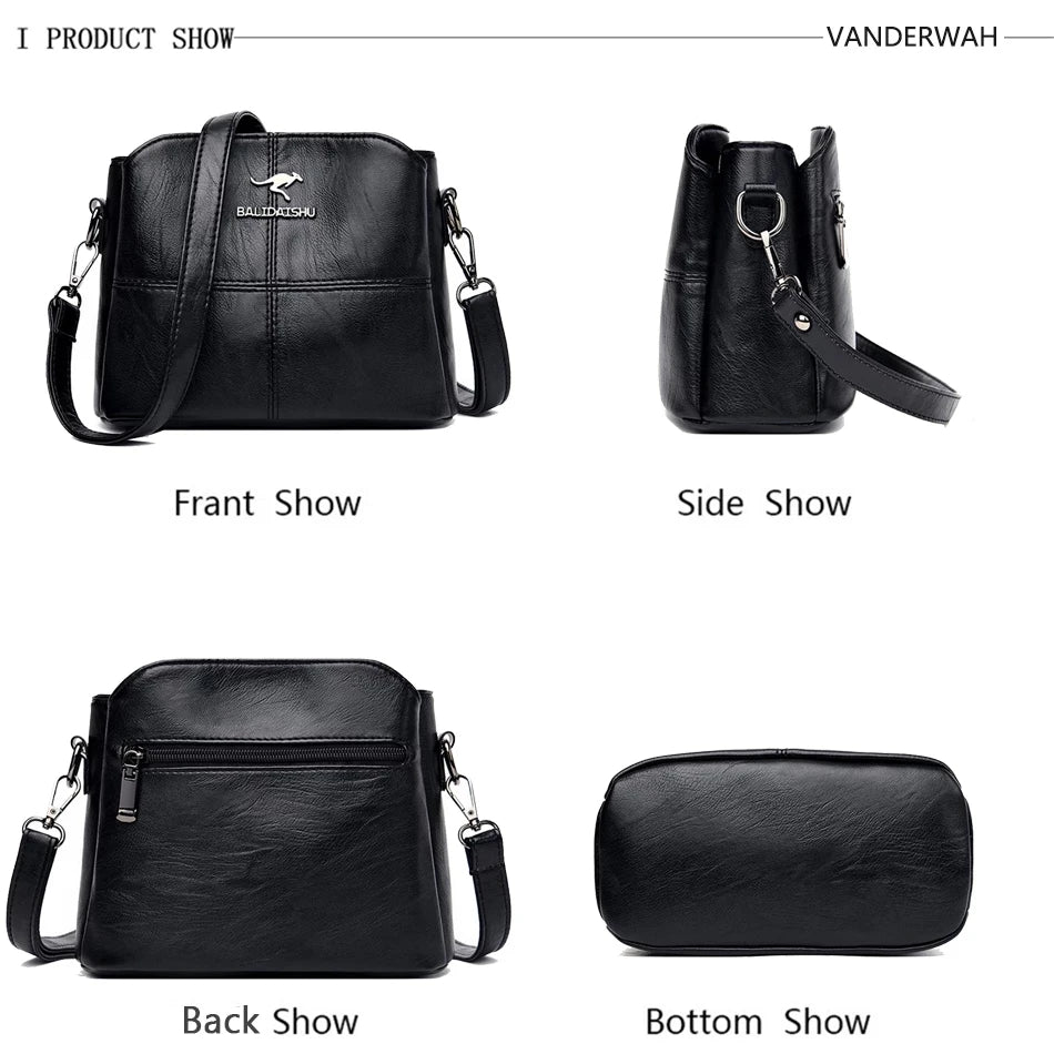 Women Embroidery Tote Bag High Leather Ladies Handbags