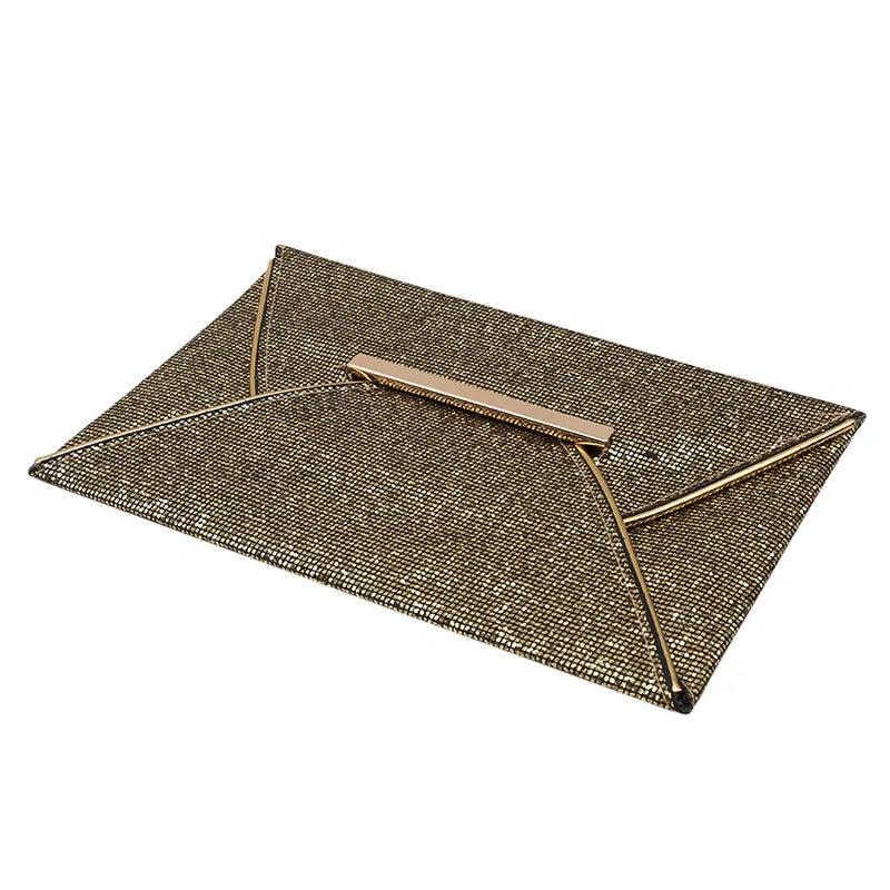 Sparkle Bling Clutch Bag Evening Party Handbag PU Leather Sequin Glitter