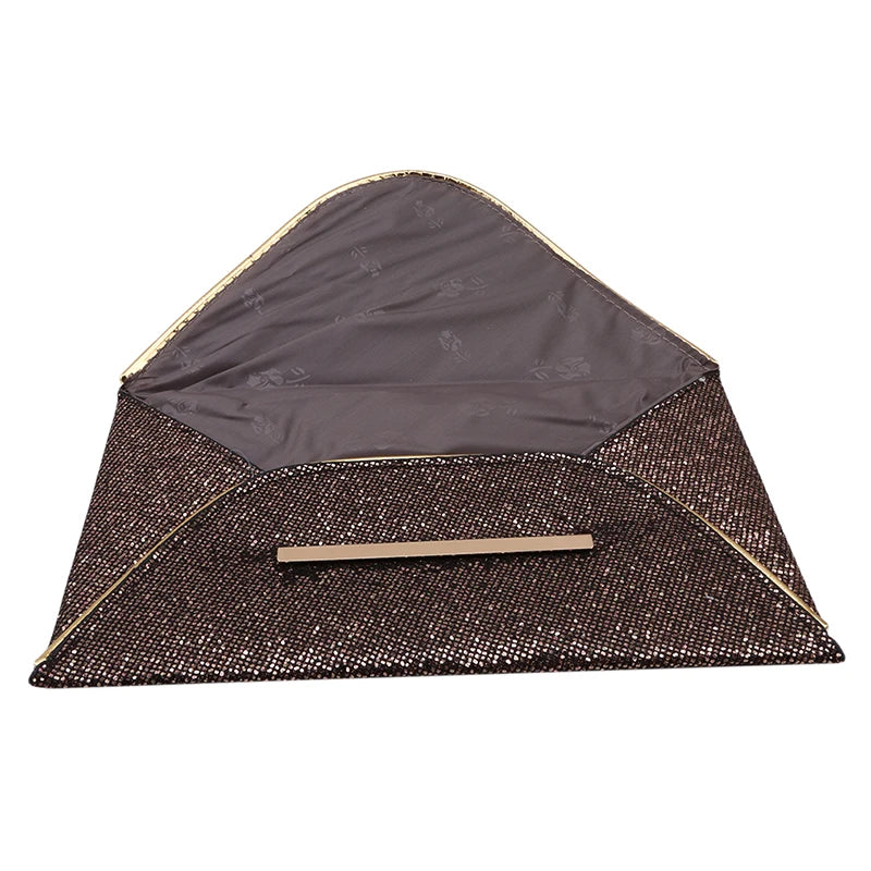 Sparkle Bling Clutch Bag Evening Party Handbag PU Leather Sequin Glitter