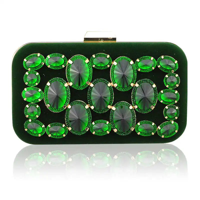 Pink Clutch Crystals Sapphire Diamond Lady Clutch Bag