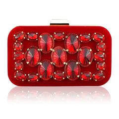 Pink Clutch Crystals Sapphire Diamond Lady Clutch Bag