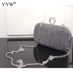 Glitter Party Crossbody Bag Wedding Purse Vintage Clutch