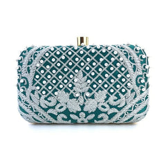 Women Evening Bag Handbag Party Wedding Bridal Clutch with Chain