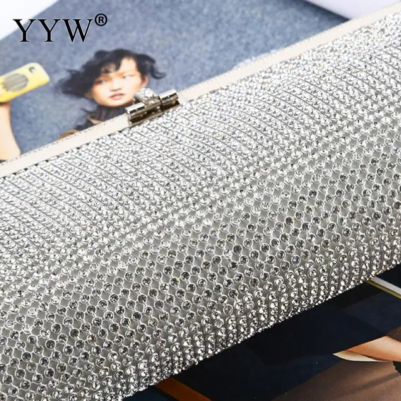 Rhinestone Evening Clutch Bag Wedding Party Handbag