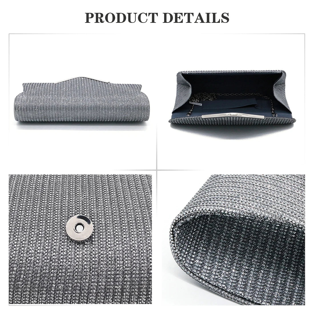 Women Evening Clutch Diamond Rhinestone Crystal Wallet Wedding Purse