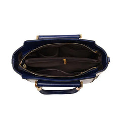 Women's Panelled Solid Shoulder Bags Small PU Leather Handbags