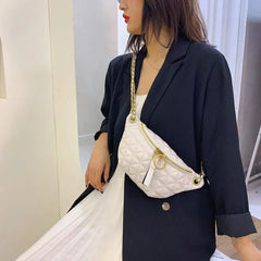 Women Fanny Chest Bag PU Leather Waist Purse Shoulder Crossbody