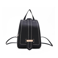 Retro Mini Leather Backpack for Women, Portable Travel Small Bag Purse