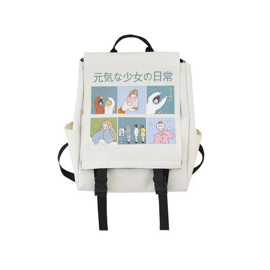 Teen Girls Summer School Student Backpack Travel Laptop Bag
