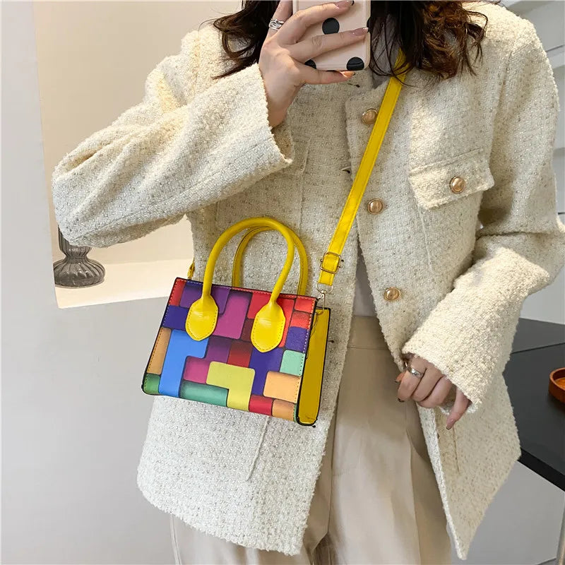 Small Square Shoulder Messenger Crossbody Bag Clutch