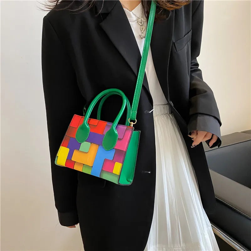 Small Square Shoulder Messenger Crossbody Bag Clutch