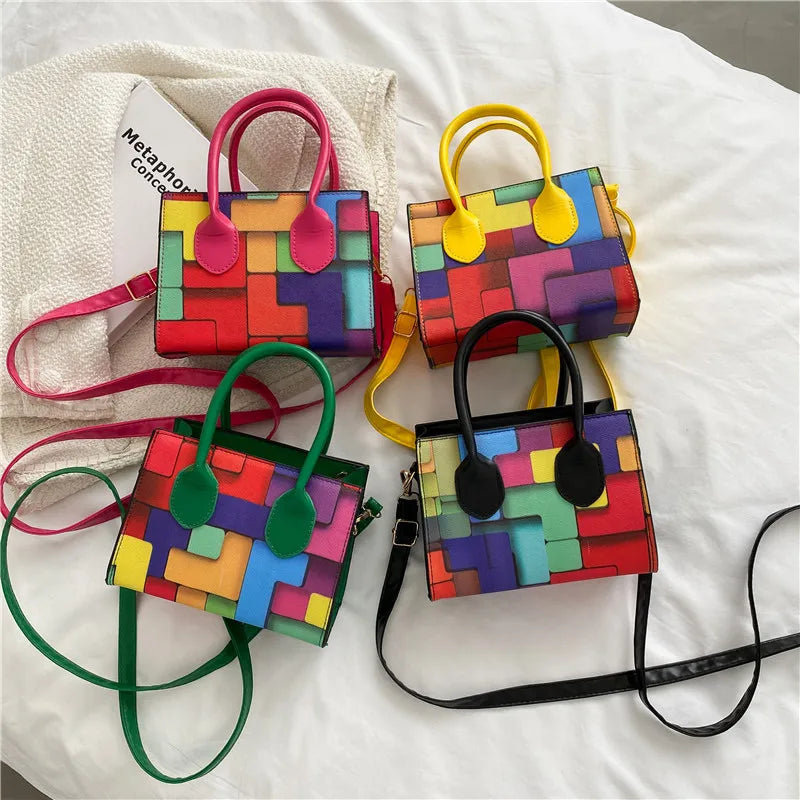 Small Square Shoulder Messenger Crossbody Bag Clutch