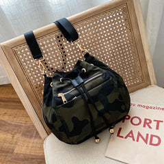 Women Camouflage Waterproof Nylon Shoulder Bag Crossbody Bag