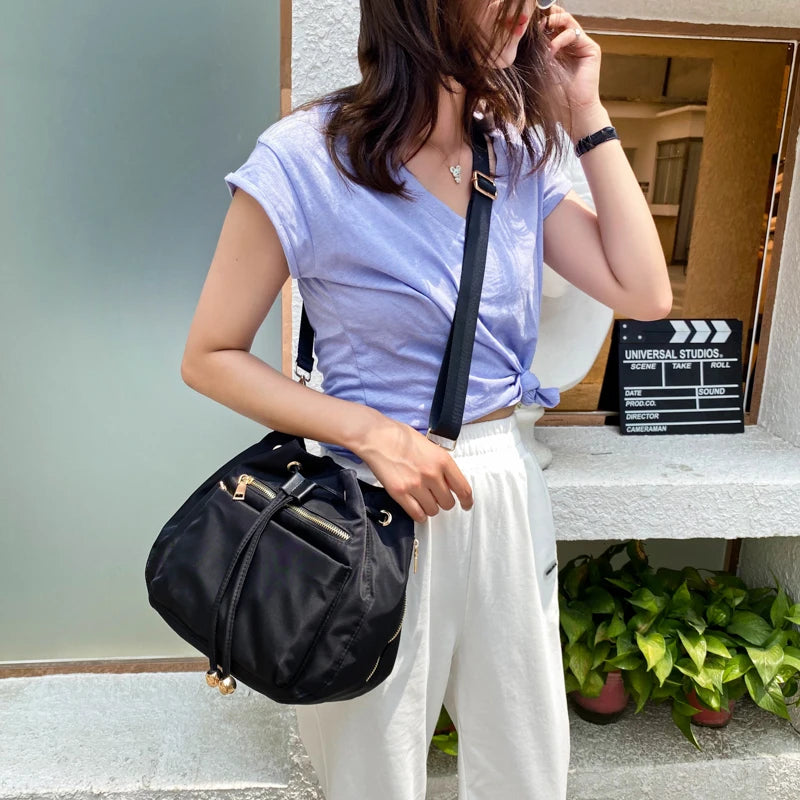 Women Camouflage Waterproof Nylon Shoulder Bag Crossbody Bag